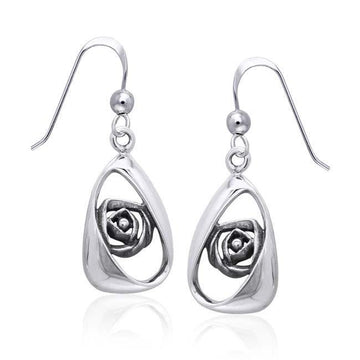 Artistry Rose Silver Earrings TER1144 - Jewelry